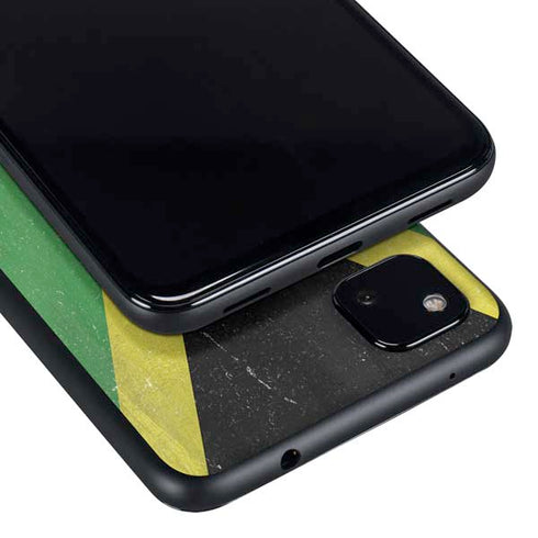 Jamaica Flag Distressed Google Pixel 4a Skin